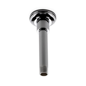 Waterworks Universal Vertical Showerhead Arm and Flange in Nickel