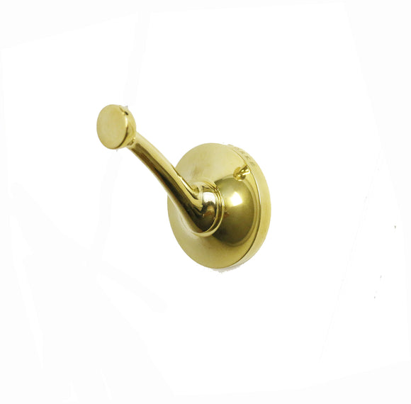 Waterworks Easton Single Robe Hook in Brass