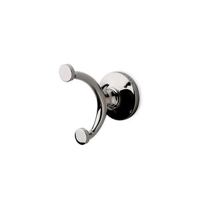 Waterworks Easton Double Robe Hook in Nickel