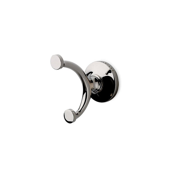 Waterworks Easton Double Robe Hook in Nickel