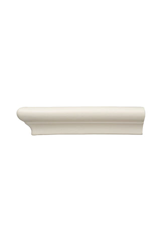 Waterworks Architectonics Handmade Instock Universal Dado Rail 1 3/4" x 6" in Paperwhite Glossy Layered (East Coast)