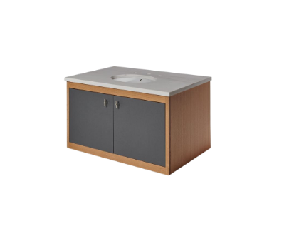 Waterworks Alta Single Floating Vanity with Charcoal Paperstone 36