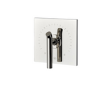 Waterworks Bond Solo Series Square Thermostatic Control Valve Trim with Lever Handle in Chrome (Rough Valve Included)