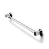 Waterworks Boulevard 24" Single Crystal Towel Bar in Nickel