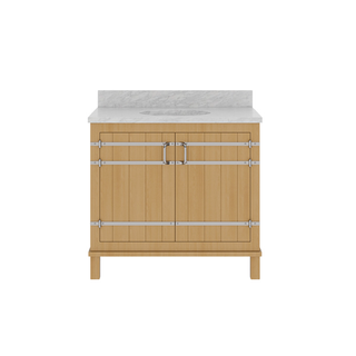 Waterworks Bridle Single Vanity with Square Legs and Hardware 36" x 22" x 33 1/4" - BASE ONLY