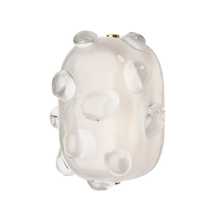 Camilla Wall / Ceiling Small Oval Flush Mount with Murano Glass Diffuser