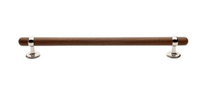 Waterworks Stockton 12" Walnut Pull in Brass