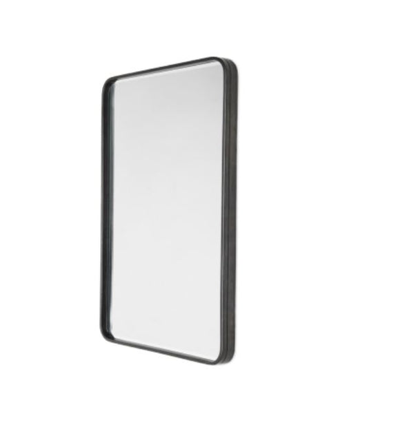 Waterworks Bond Metal Rectangular Wall Mounted Stationary Mirror 23