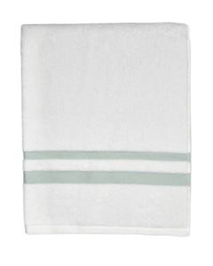 Waterworks Fita Sheet Towel in White/Aqua