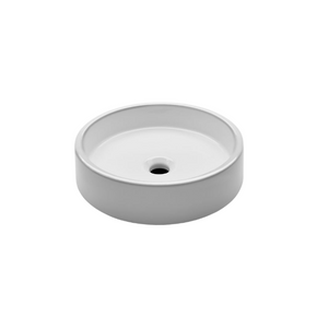 Waterworks Clara Undermount Round Vitreous China Double Glazed Lavatory Sink 15 3/4" x 15 3/4" x 4" in Bright White