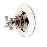 Waterworks Henry Thermostatic Control Valve Trim with Metal Cross Handle in Chrome