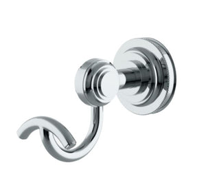 Waterworks Aero Single Robe Hook in Nickel