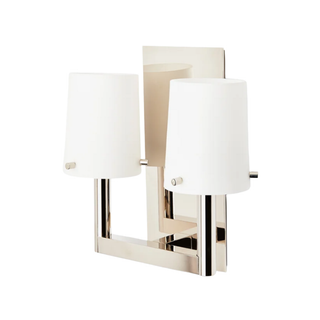 Waterworks Catia Wall Mounted Double Arm Sconce with Shades