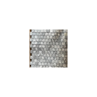Waterworks Studio Stone 2cm Staggered Mosaic in Graystone Polished