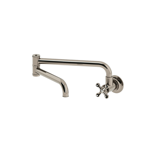 Waterworks Dash Wall Mounted Articulated Pot Filler with Metal Cross Handle