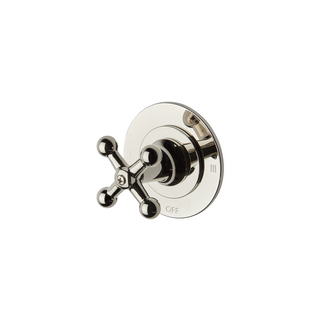 Waterworks Dash Two Way Thermostatic Diverter Valve Trim with Roman Numerals and Cross Handle