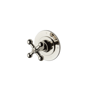 Waterworks Dash Three Way Pressure Balance Diverter Valve Trim with Roman Numerals and Metal Cross Handle