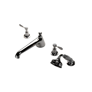 Waterworks Easton Classic Low Profile Concealed Tub Filler with 2.5gpm Handshower and Metal Lever Handles