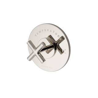 Waterworks WWS Flyte Thermostatic Control Valve Trim with Metal Cross Handle