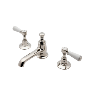 Waterworks Highgate Lavatory Faucet with Porcelain Lever Handles