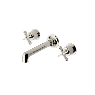 Waterworks Henry Wall Mounted Lavatory Faucet with Cross Handles