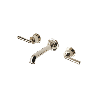 Waterworks Henry Wall Mounted Lavatory Faucet with Lever Handles