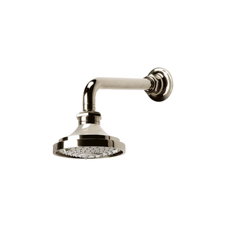 Waterworks Henry 5 1/8"  Shower Head, Arm and Flange with Adjustable Spray