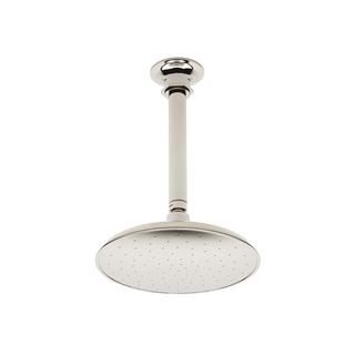 Waterworks Henry 8" Ceiling Mounted Shower Rose, Arm and Flange