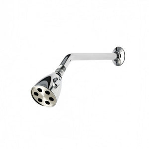 Waterworks Highgate Wall Mounted Shower Arm and Flange in Nickel