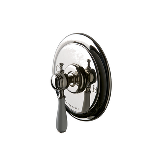 Waterworks Julia Pressure Balance Control Valve Trim with White Porcelain Lever Handle