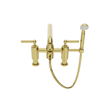 Waterworks Ludlow Deck Mounted Exposed Tub Filler with Handshower and Lever Handles