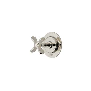 Waterworks Two Way Pressure Balance Diverter Valve Trim with Graphics and Cross Handle