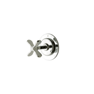 Waterworks Three Way Pressure Balance Diverter Valve Trim with Roman Numerals and Cross Handle