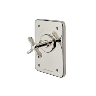 Waterworks Thermostatic Control Valve Trim with Cross Handle