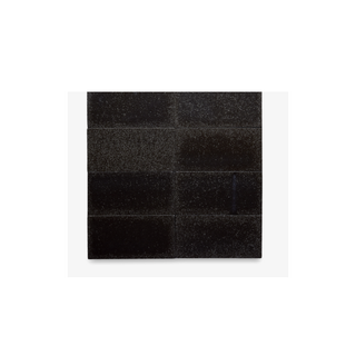 Waterworks Magma Field Tile 2" x 8" in Nightwatch Matte