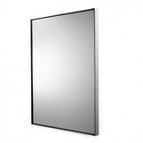 Waterworks Opus Metal Rectangular Wall Mounted Stationary Mirror in Chrome