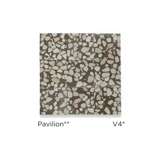Waterworks Portlandia Terrazzo Liscia Field Tile 16 x 16 x 3/4 in Pavilion Antiqued