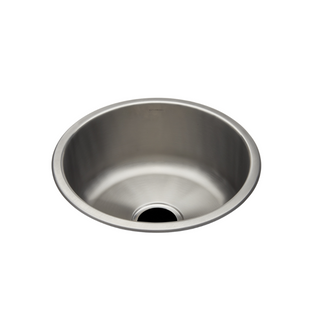 Waterworks Kerr 16 7/8" Round Stainless Steel Undermount Prep Sink with Center Drain