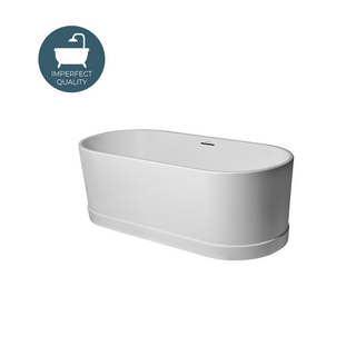Waterworks Arcos 70" x 32" x 24" Freestanding Bathtub in Glossy White NO LOGO