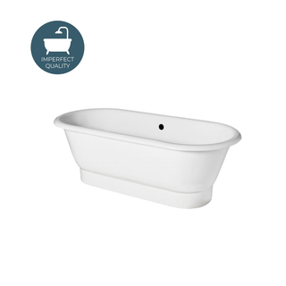 Waterworks Santry Freestanding Cast Iron Oval Bathtub
