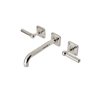 Waterworks Ludlow Wall Mounted Lavatory Faucet with Lever Handles
