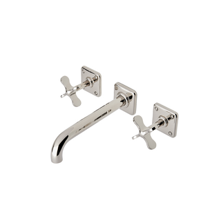 Waterworks Ludlow Wall Mounted Lavatory Faucet with Cross Handles