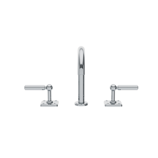 Waterworks Ludlow Gooseneck Lavatory Faucet with Lever Handles