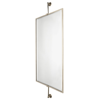 Waterworks Crystal Wall Mounted Rectangular Mirror on Bar 19 1/2" x 2 1/2" x 48"