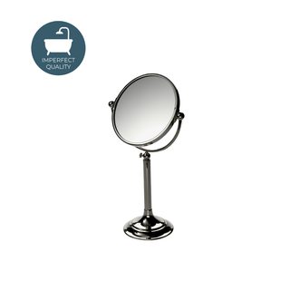Waterworks Essentials Freestanding Adjustable Tall 7 1/4" dia. Magnifying Mirror