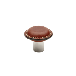 Waterworks Fallbrook 1 1/8" Chestnut Leather Knob
