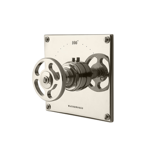 Waterworks R.W. Atlas Thermostatic Control Valve Trim with Wheel Handle