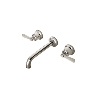 Waterworks Transit Wall Mounted Lavatory Faucet with Lever Handles