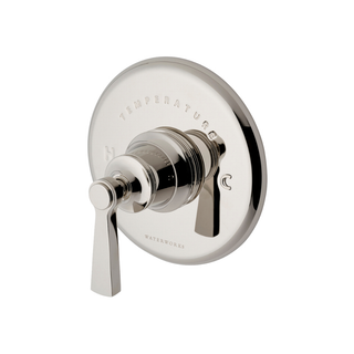Waterworks WWS Transit Thermostatic Control Valve Trim with Metal Lever Handle