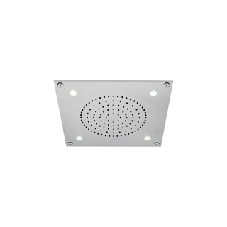 Waterworks Universal Ceiling Mounted 12" Recessed Square Shower Head with White Light